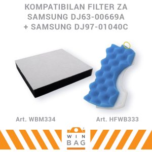 Komplet filtera za SAMSUNG usisivače DJ63-00669A+DJ97-01040C