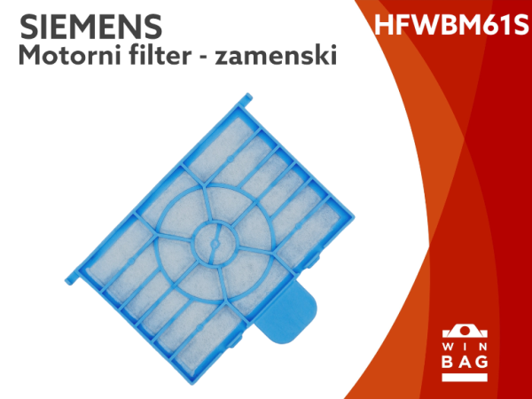 Zaštitni filter motora za SiemensBosch 00577814, VSZ1NA100 WIN-BAG