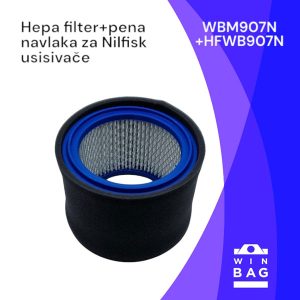 Filter+zaštitna pena navlaka za Nilfisk Alto – Aero – ATTIX usisivače