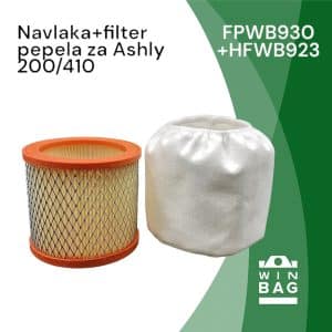 Zaštitna navlaka+filter za LAVOR Ashly200 – Ashly410 usisivač pepela