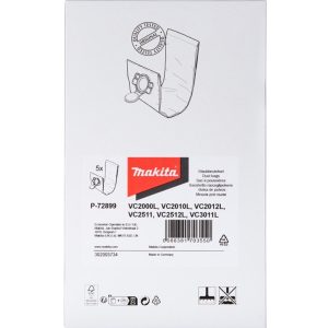 Mikrofiber kesa za Makita VC2512L VC2511 VC3011L P-72899 5 kom